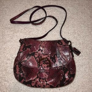 LIKE NEW Coach snakeskin print bag